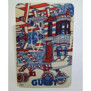 Jefferson Airplane Backstage Concert Pass Original 1989 Red White Blue Planes